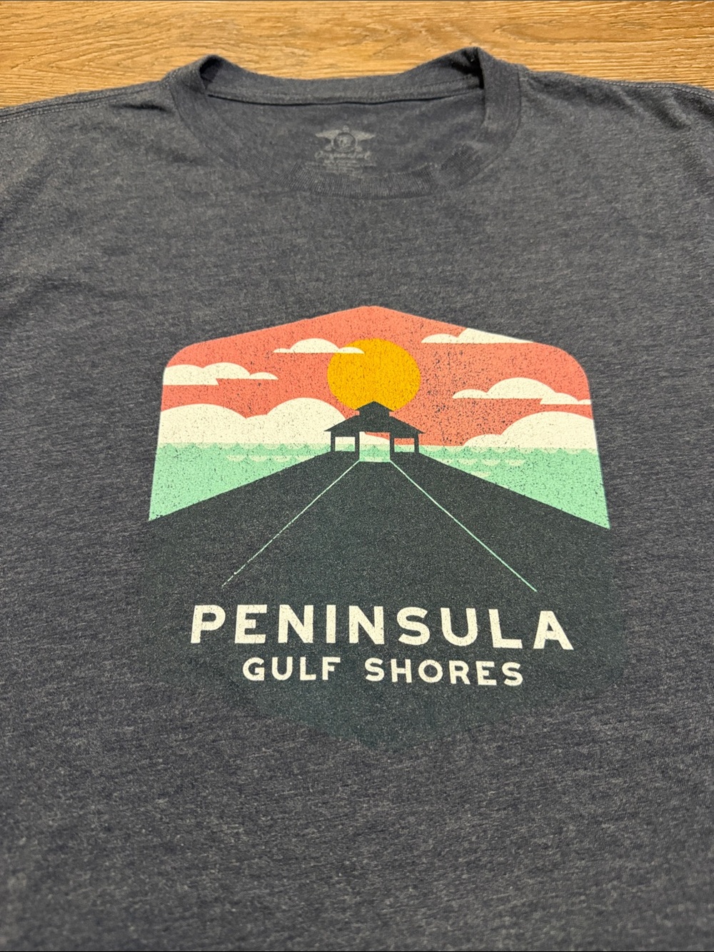 Gulf Shores Peninsula Golf & Racquet Club Men's Navy Graphic Tee and Hat Bundle - Picture 2 of 8